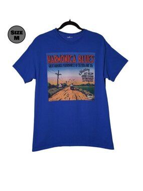 Harmonica Blues: Great Performances Album Cover USED Shirt (M, Robert Crumb)